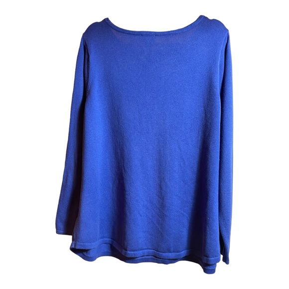 Belle By Kim Gravel Can’t Stop Wearing It Sweater. Lapis Blue. Size 2X - Picture 3 of 10